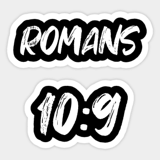 Romans 10 9 Bible Verse Text Sticker